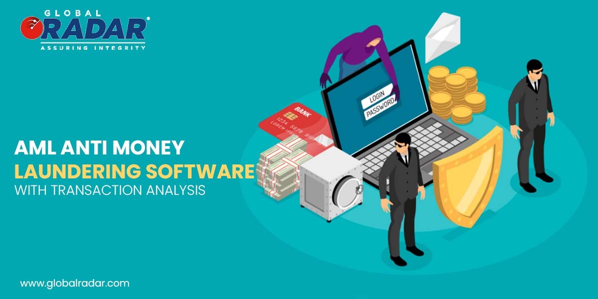 AML anti-money laundering software with transaction analysis
