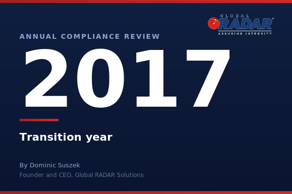 2017 Annual Compliance Review cover